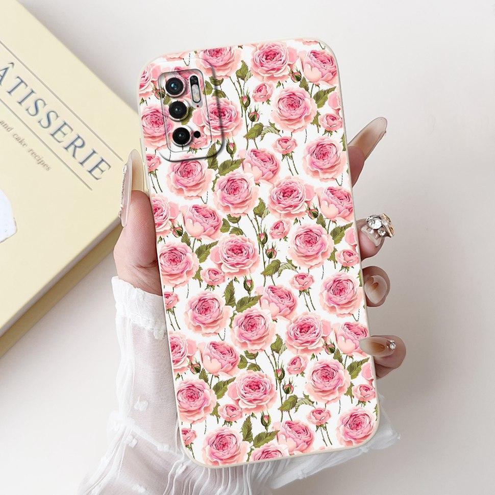 For Xiaomi Redmi Note 10 5G Case 6.5" Colorful Flowers Cartoon Painted Cover Soft Phone Case For Redmi Note 10 Note10 5G Bumper