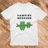 НОВАЯ Хлопковая Белая Футболка Vampire Weekend Лягушка Короткий Рукав Все Размеры Унисекс