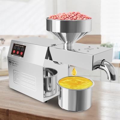Бытовая горячая/холодная маслопрессовая машина 600 Вт автоматическая маслопрессовая машина для отжима масла электрический маслопресс для арахиса рапса кунжута 43*15*28 см