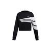 Sweatshirts Women's Black Crew Neck Moderate Regular (Unisex) Sweatshirts DU9601