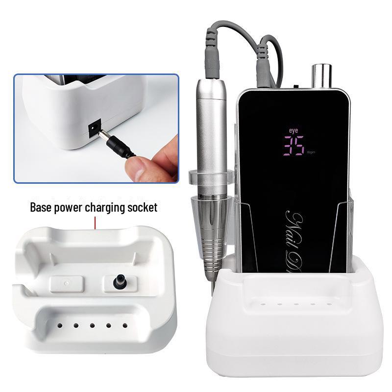 Полировщик ногтей на батарейках: Профессиональный электрический инструмент для удаления лака и мозолей, идеально подходит для маникюра.