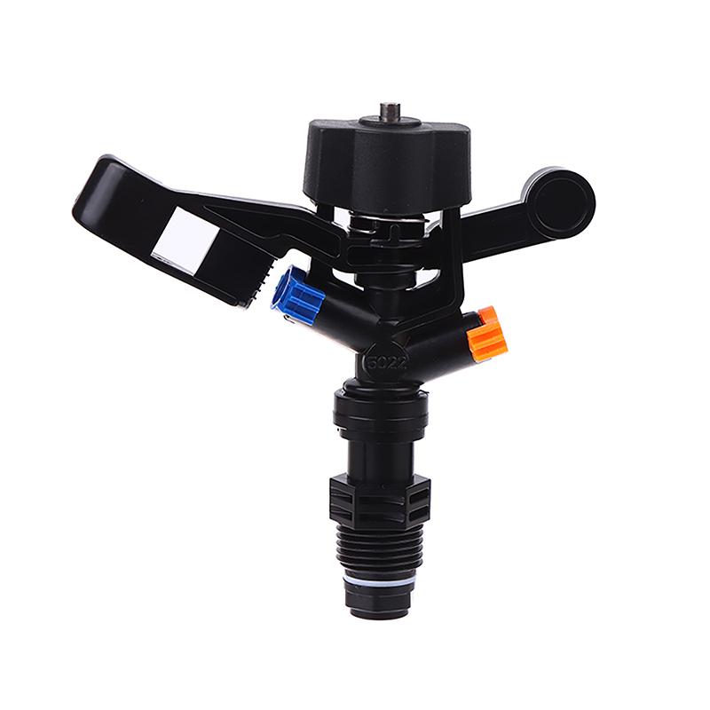 Вращающийся дождеватель для полива газона с автоматическим вращением на 360 градусов, распылительная головка с двумя отверстиями, насадка для полива сада и двора