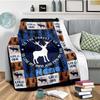 Deer Customize Your Name Outdoor Blanket Used For Chair Office Sofa Bed Camping Soft And Warm Giving Friends And Relatives Birthday Graduation Gift