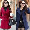 Autumn and Winter New Women's Clothing New Korean Version Slim-fit Woolen Coat Long Coat