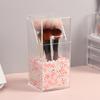 Transparent Acrylic Makeup Brush Holder Makeup Organizer Cosmetic Holder Pencil Lipstick Desk Container Table Makeup Storage Box
