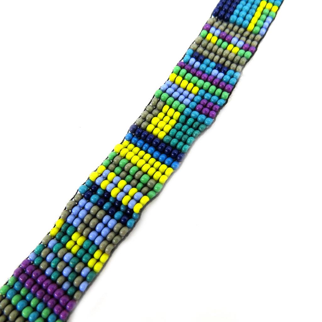 Les Trésors De Lily [L5784] - Этнический браслет "Катманду" зеленый синий