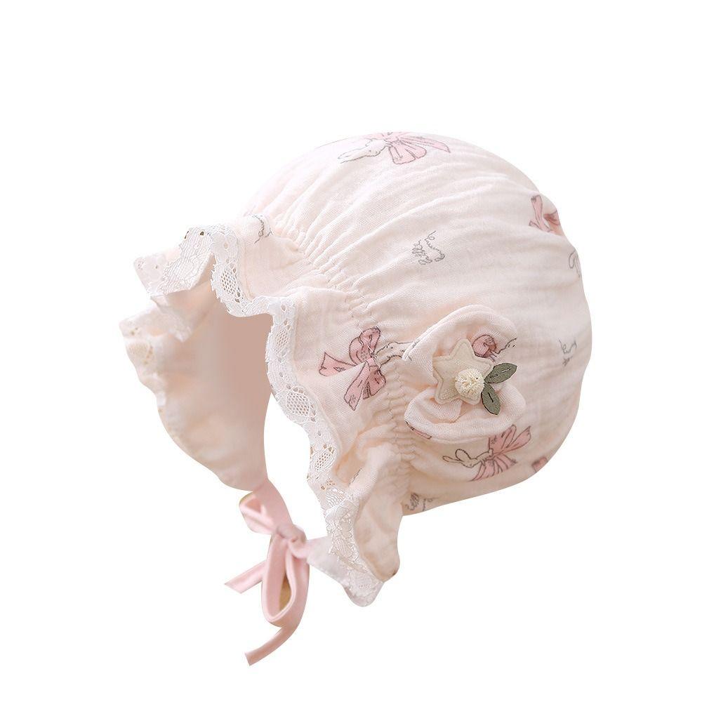 Дышащие чепчики для новорожденных 0-12 месяцев, детская шляпа от солнца 2025 года, чепчик для девочек, весна-осень