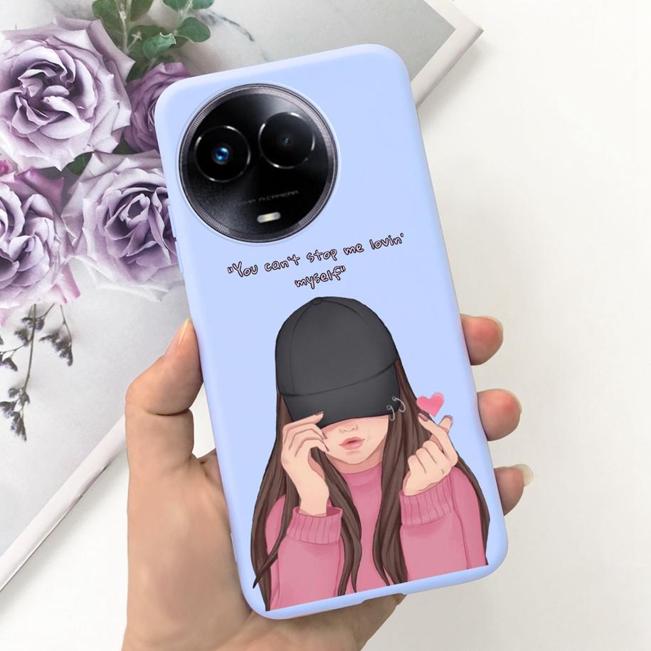 Ударопрочный Чехол Для Realme 11 5G / Realme 11X Чехол На Телефон Модный Девушки Мягкий Силикон Funda Для Realme11 11 X 2023 RMX3785 Coque