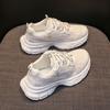 Summer New Breathable Dad Shoes Female Student Casual Shoes Female Platform Heightening Running Shoes