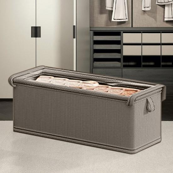 Large Storage Basket with Visible Window And Dustproof Lid Large Capacity Foldable Clothes Quilt Blanket Storage Box Wardrobe Organizer Underwear