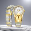 Marenkeller 2025 Women's Quartz Snake Watch with Diamond Set and IP Plating Design.