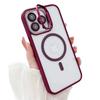 Для Magsafe Stand Glass Lens Protector Case для iPhone 16 15 14 13 11 12 Pro Max 16 Plus Роскошная магнитная противоударная задняя крышка