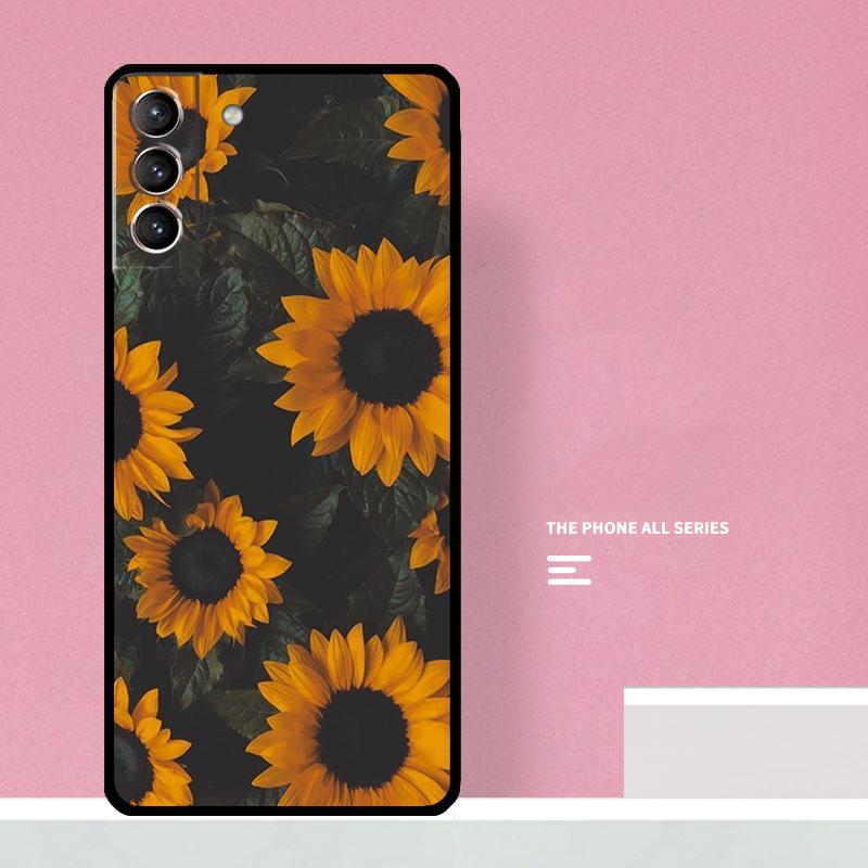 Солнечный Чехол-Подсолнух Для Samsung Galaxy S24 S26 Ultra S20 S21 S22 S23 S25 Plus S10 S25 FE Чехол Coque