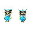 Серьги в форме совы в стиле ретро с бриллиантами – Европейская и американская мода