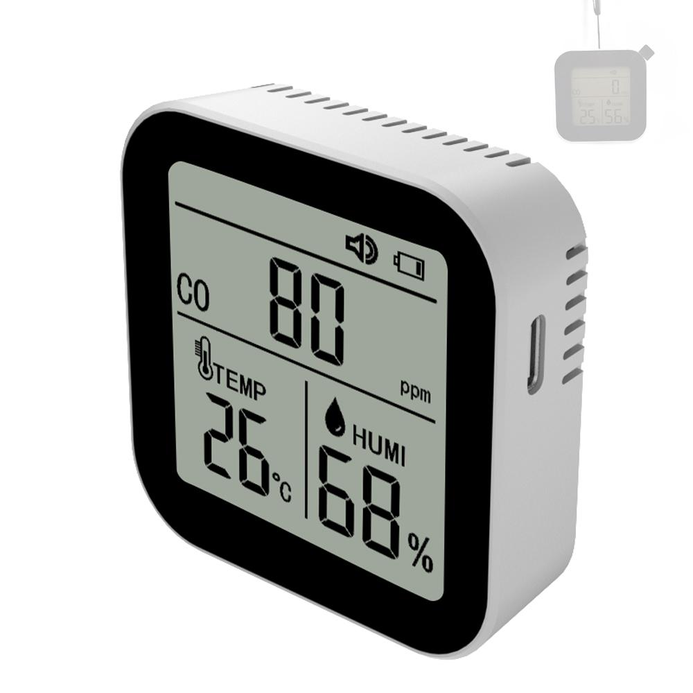 3 In 1 Air Quality Monitor High Accurate CO Carbon Monoxide Temperature Humidity Detector with