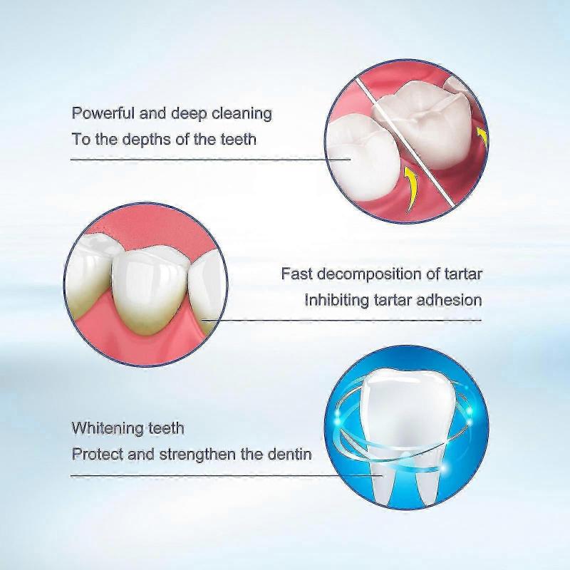 OUHOE Эссенция для отбеливания зубов Уход за чисткой зубов Удаляет зубной налет Пятна от курения Неприятный запах изо рта Оральный