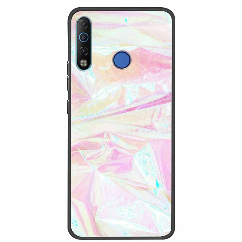 Для Tecno Camon 12 Air CC6 Чехол Силиконовый Мягкий ТПУ Задняя Крышка Для Tecno Camon 12 Air Чехол Мраморный Чехол Для TECNO Spark 4 Чехлы