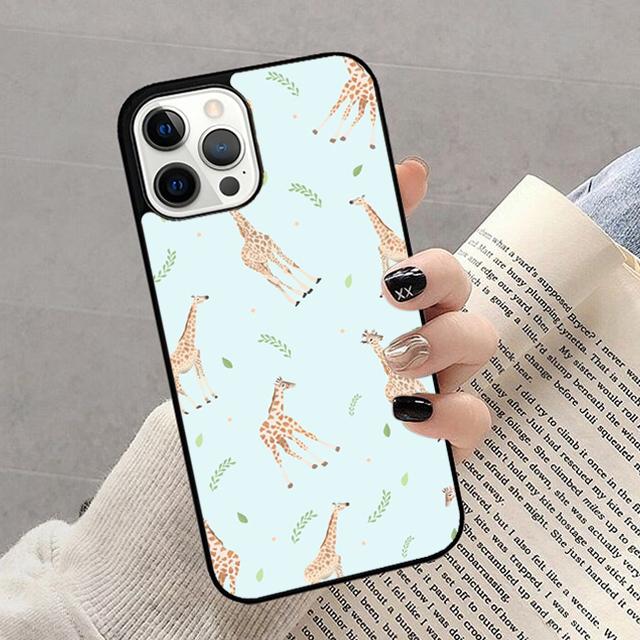 Cute Cartoon Giraffe Phone Case For iPhone 17 Air 14 13 12 16Pro Max 15  Plus Max Cover Shell