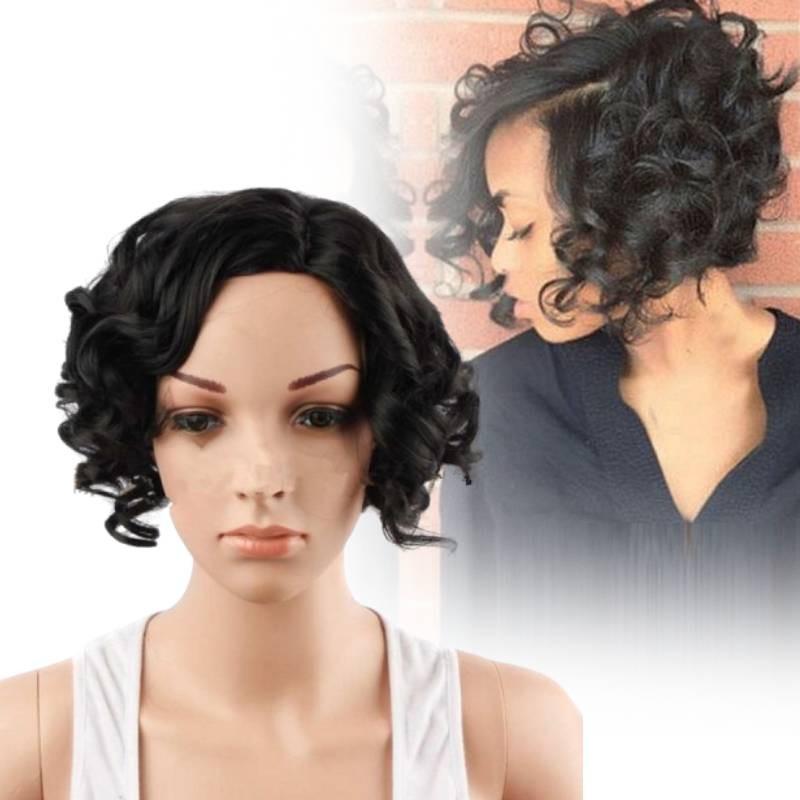 Unique African Short Curly Wig For Women Made With High-temperature Fiber Soft And Stylish