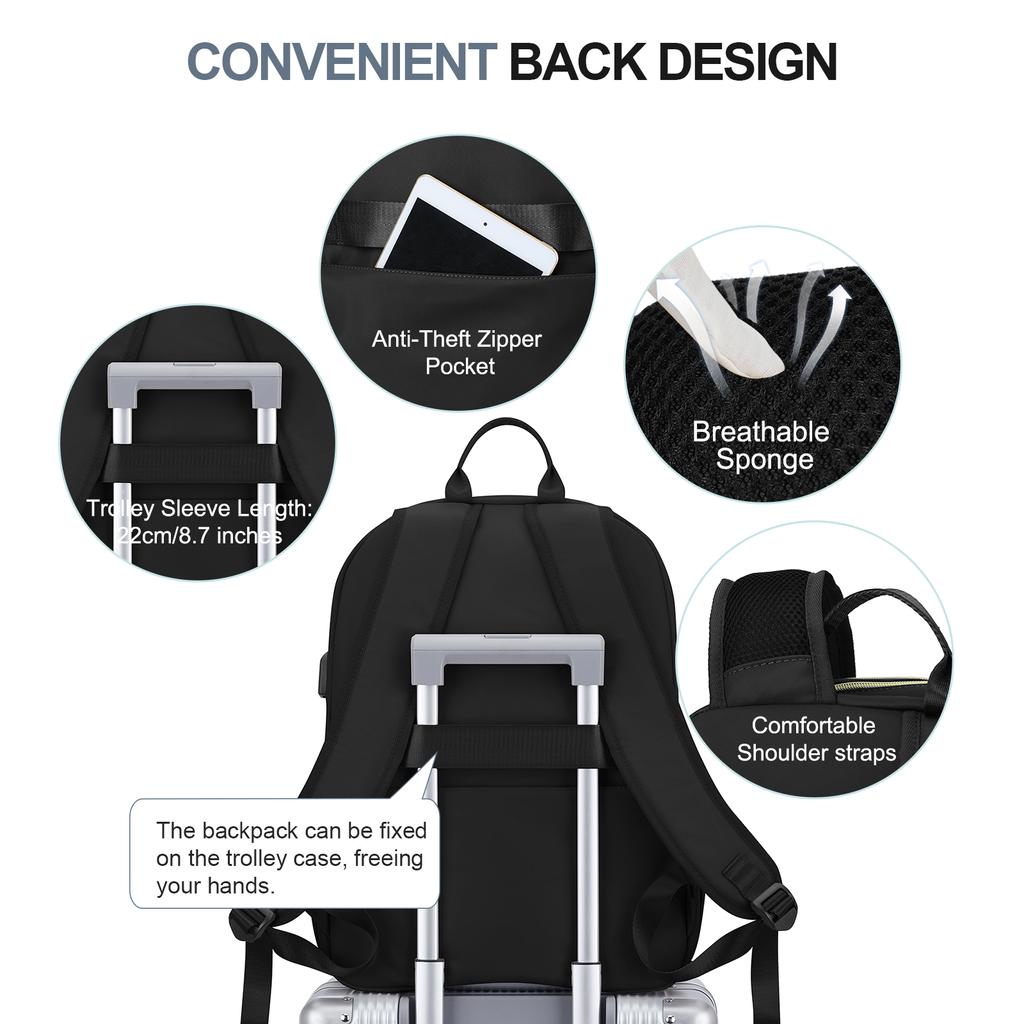 Laptop Backpack For Women Computer Bag Casual Notebook Back Packs For Work Travel Business Trip College Backpack Practical Gift Quality