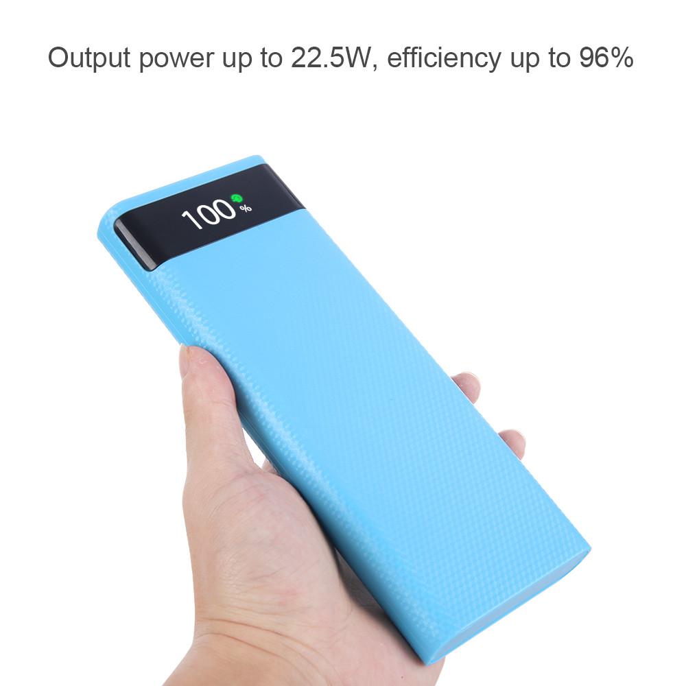 8*18650 чехлов для внешнего аккумулятора, портативный двойной USB-зарядный корпус типа C, чехлы для аккумуляторов 18650 для iPhone, Xiaomi, Huawei без аккумулятора