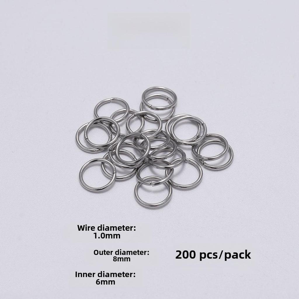 Плоское одинарное соединительное кольцо из нержавеющей стали для ювелирных аксессуаров своими руками