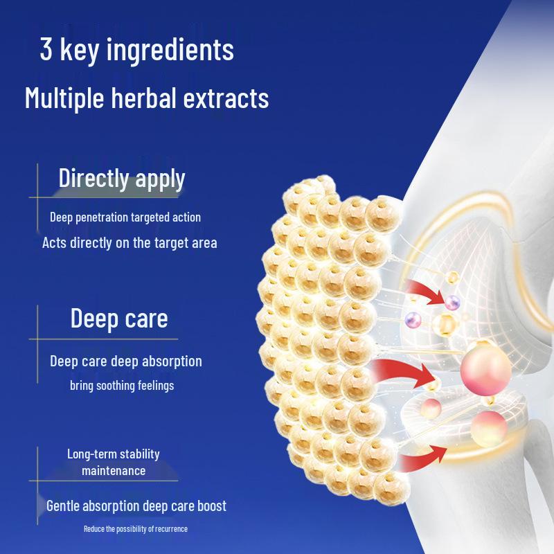 Легко наносимый травяной пластырь с глюкозамином и хондроитином для суставов поясницы и ног