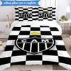 3PCS Clube Atlético Mineiro With Shield Soft Bedding Set,Including 1pc Duvet Cover And 2pcs Pillowcases Perfect for Bedroom, Dormitory, Fan gift