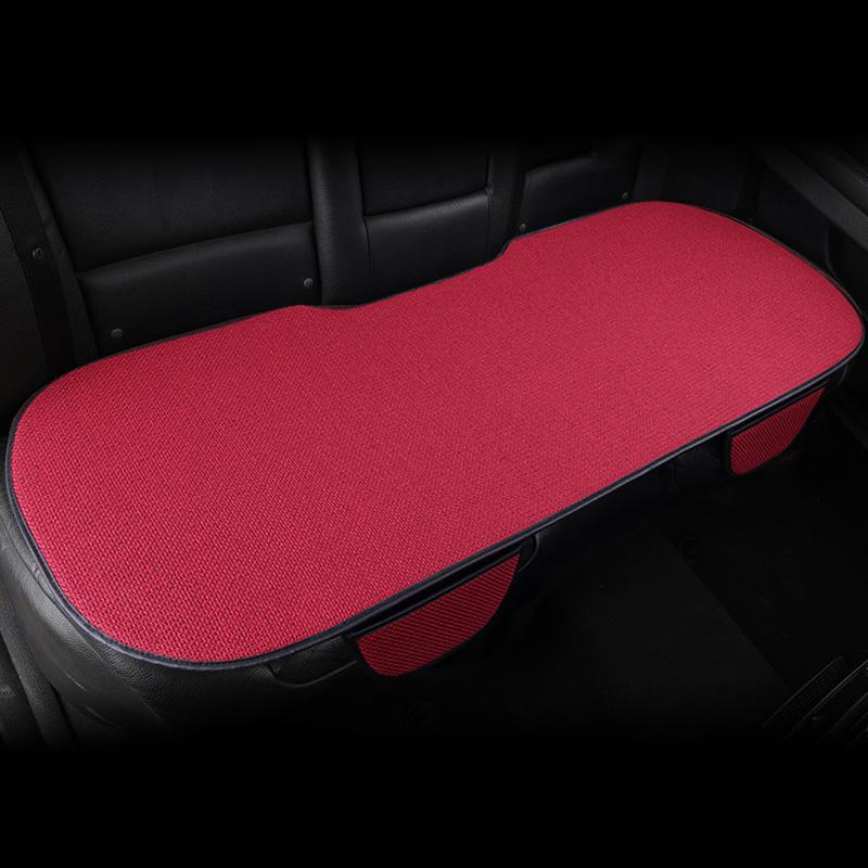 Чехол на подушку сиденья автомобиля, всесезонный, универсальный, льняной, противоскользящий, дышащий, внутренняя подушка для мужчин и женщин, передняя и задняя подушка для спинки сиденья автомобиля