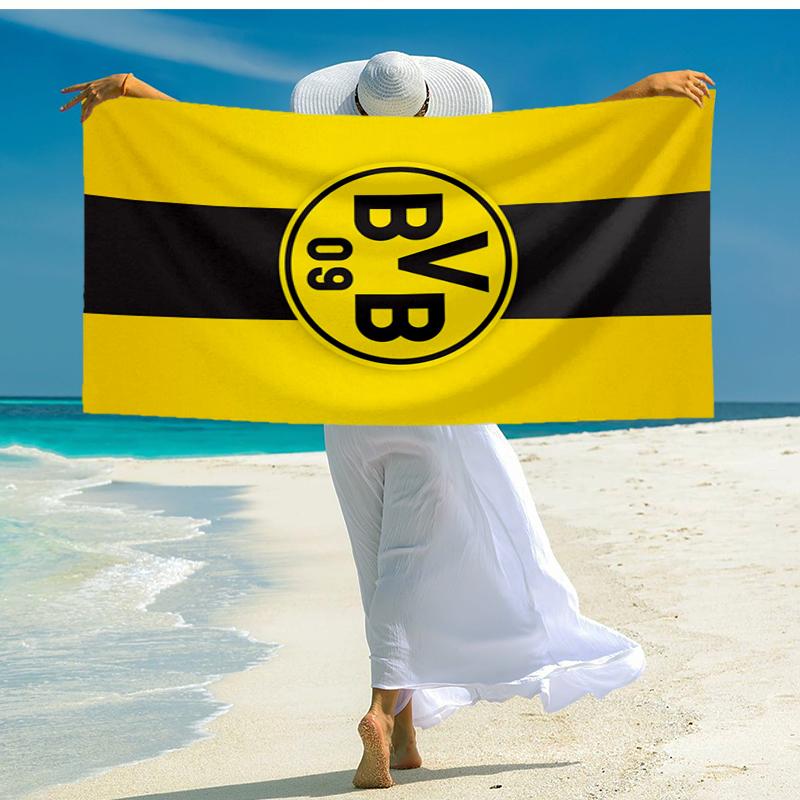 Ultra-Soft Beach Towel with Borussia Dortmund Theme,Ideal for Pool - Camping, Diving - Perfect Travel Essential, Vibrant Beach Towel.