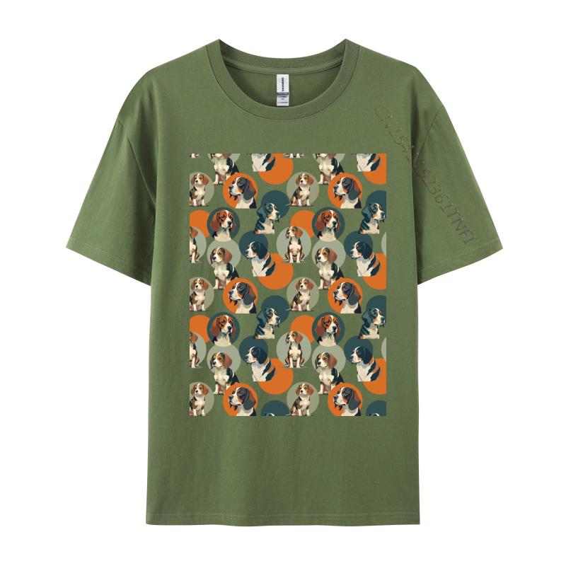 Beagle Dog Tshirt Funny Adult Tee Premium Cotton Young TShirt Classic TShirt Hiphop Streetwear Basic