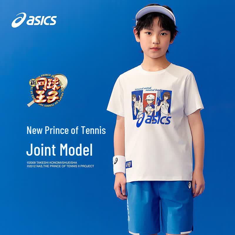 Asics Детская футболка с быстрой сушкой, коллаборация Prince of Tennis