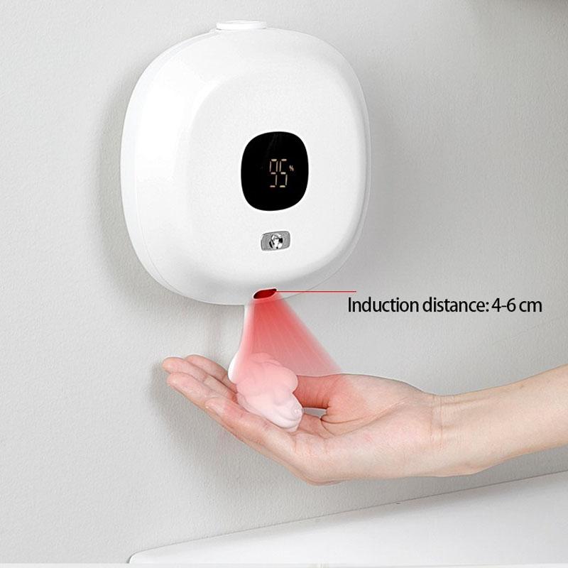 Automatic Soap Dispenser Household Wall-Mounted Foam Hand Washing Machine Bathroom Bubble Soap Dispenser