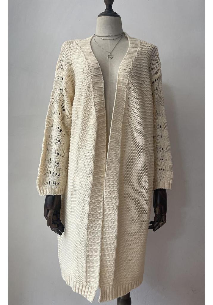 Cross2026 Autumn Winter Plus Size Solid Color Knit Cardigan for Women - European American Fashion Sweater Coat