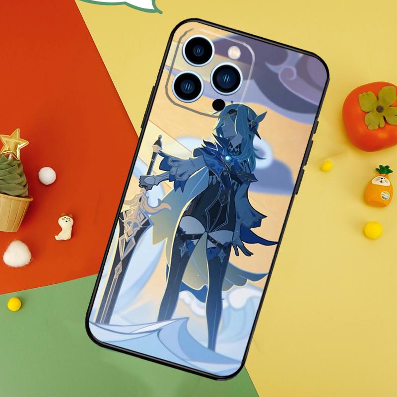 Genshin Impact Eula Phone Case For iPhone 17 Pro Max 16 15 13 12 11 14 Pro Max Plus 12 13 Mini 16e 17 Air Cover