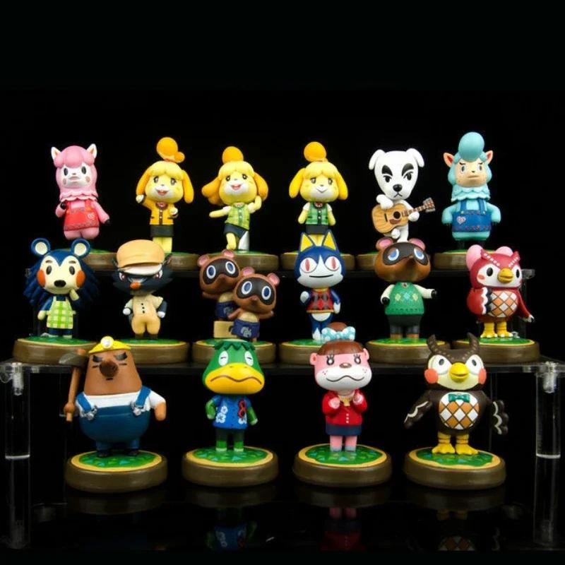 Animal Crossing Аниме Фигурка Том Нук Изабель KK Тимми Томми Фигурки Действия Модели Куклы Украшение для Автомобиля Украшение для Торта Детские Игрушки