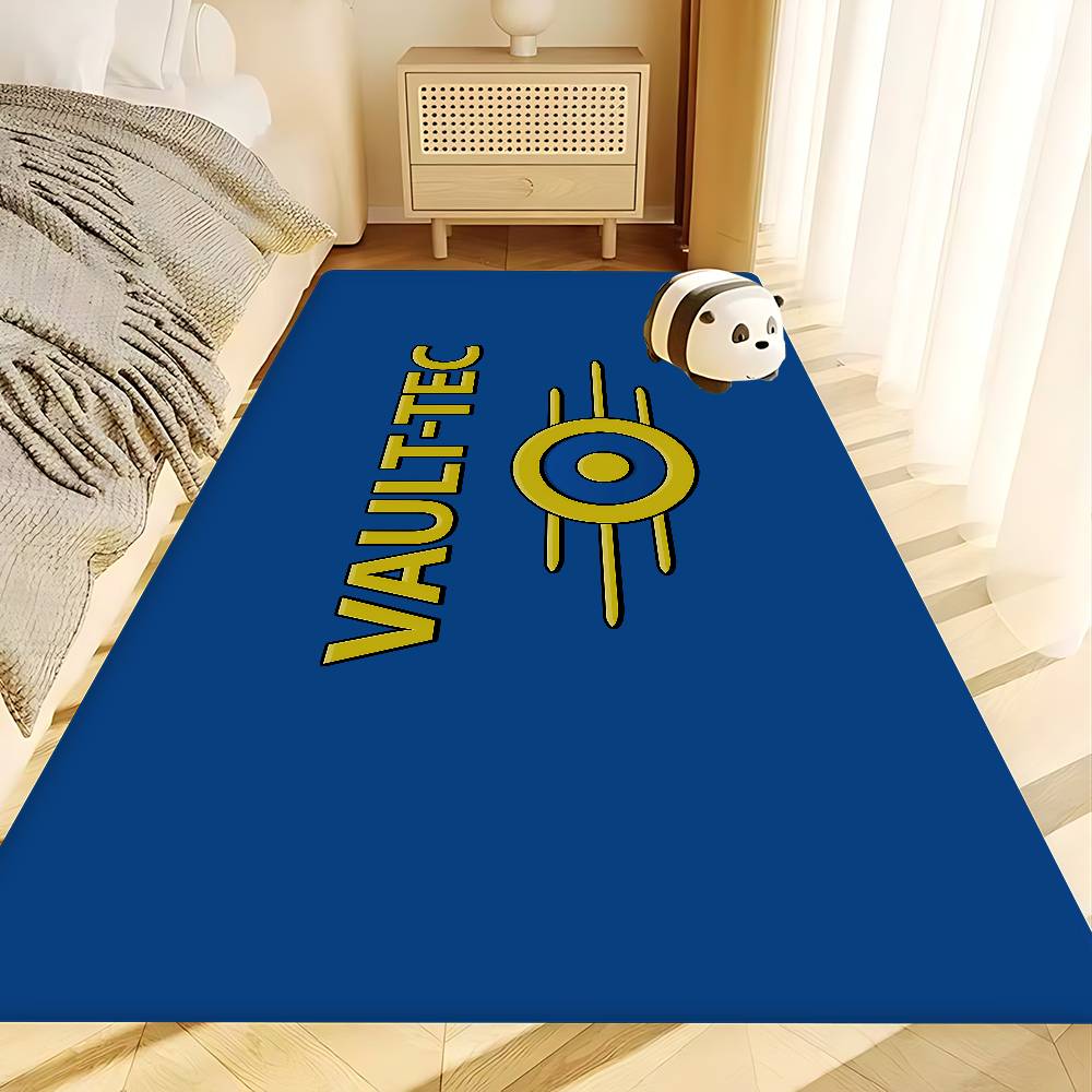 Games V-Vault T-Tec Logo Entrance Door Mat Washable Non-Slip Living Room Sofa Chairs Area Mat Kitchen Welcome Doormat
