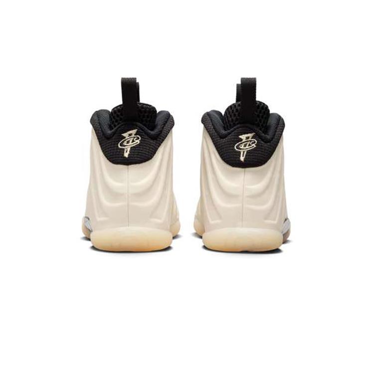 Nike Little Posite One PS Light Orewood Коричневые детские кроссовки Кремово-черные Team-Gold FQ1931-001