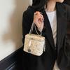 Rhombus Chain Small Bag Women's New High-end Bright Diamond Box Bag Shoulder Messenger Bag
