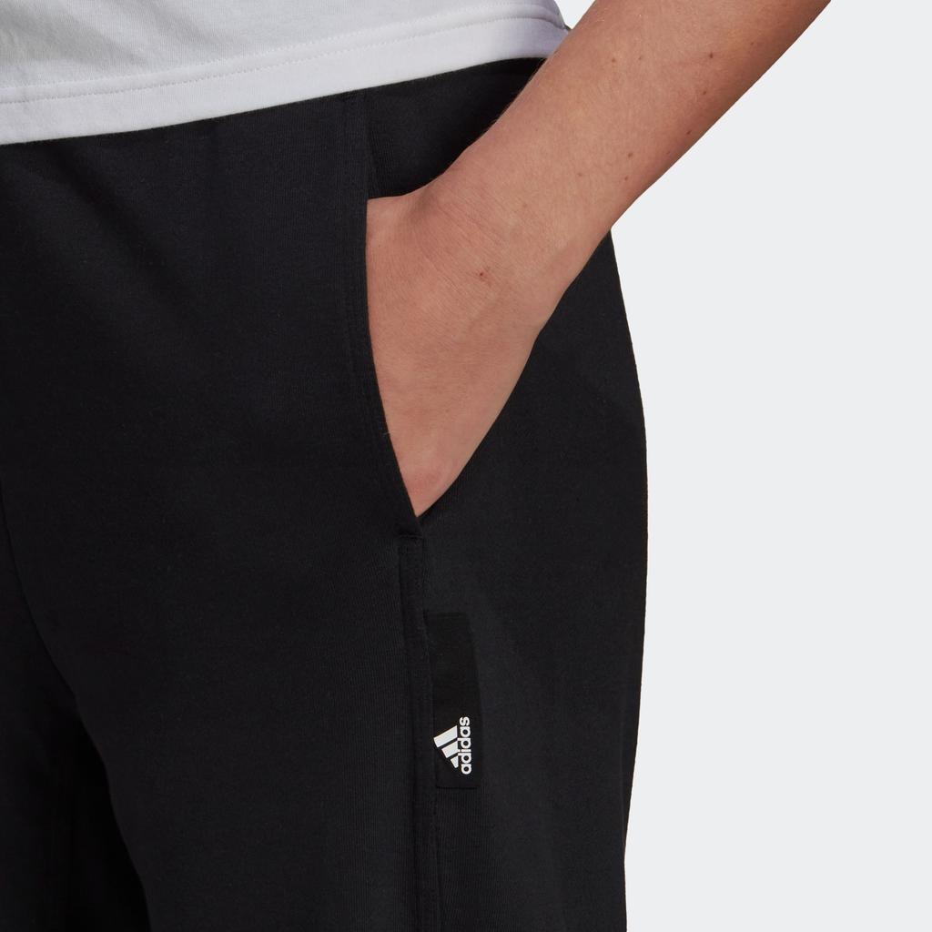 adidas Трикотажные спортивные штаны женские черные HE0419