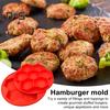 1/2Pcs Silicone Hamburger Patty Maker Freezer Container Non-Stick Burger Press Mold for Sausage Beef Hexagonal Shape BPA-Free Grill Accessory for