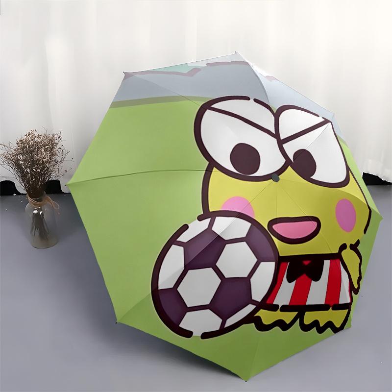 1pc Kawaii Soccer Ball Umbrella: Automatic Opening & Closing, Portable Design, Outdoor Use, Perfect Gift for Fans and Travelers!Z081