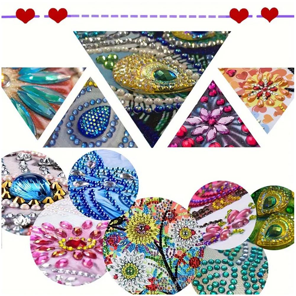 Подставка-лоток для алмазной мозаики DIY, круглая деревянная лопатка для алмазной живописи, для дома и декора