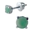 Серебряные серьги с натуральным изумрудом 0.917ct (2043553)