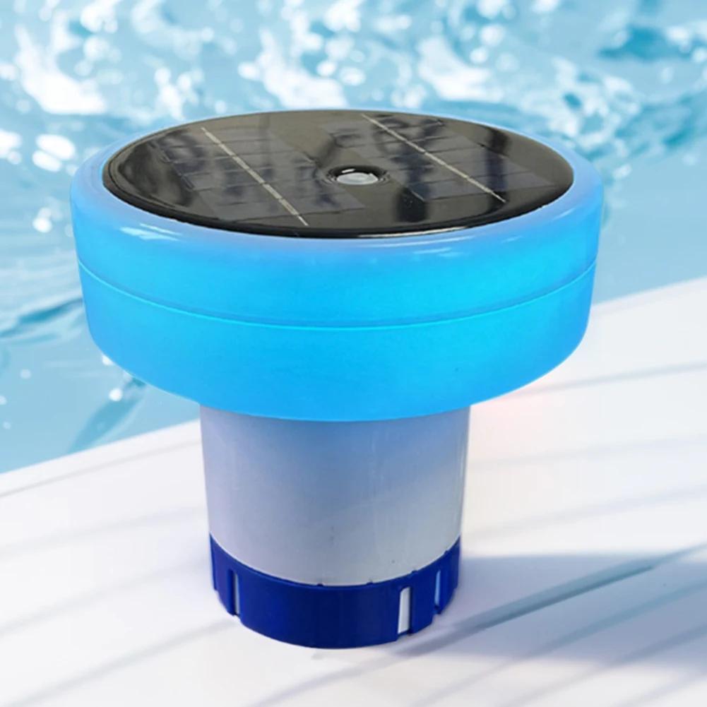 Солнечный ионизатор для бассейна Хлорные таблетки Floater 7 цветов Очиститель воды в бассейне Регулируемая подача химикатов Оборудование для очистки бассейна