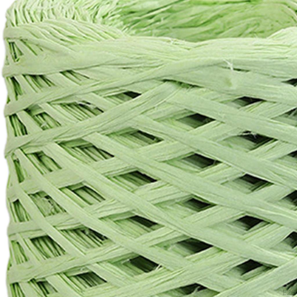 200 м/рулон, бумажная лента из рафии, декор, пригодная для вторичной переработки, прочная для плетения подарочной упаковки на День Святого Валентина