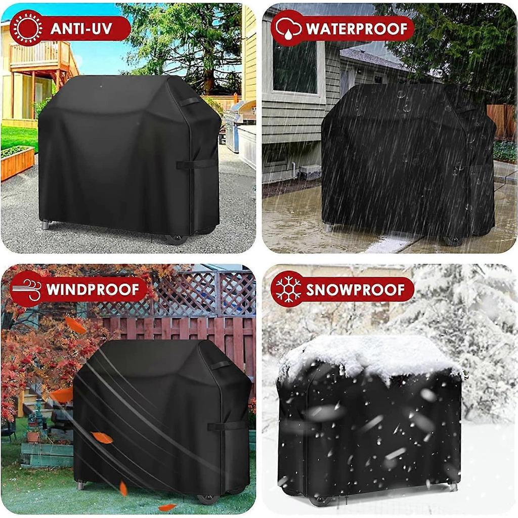 BBQ Cover,Barbecue Cover Waterproof 420D Heavy Duty Oxford Fabric,BBQ Outdoor Gas Grill Cover Waterproof,Rip-Proof,Dust-proof&Anti-UV(147x61x122cm)