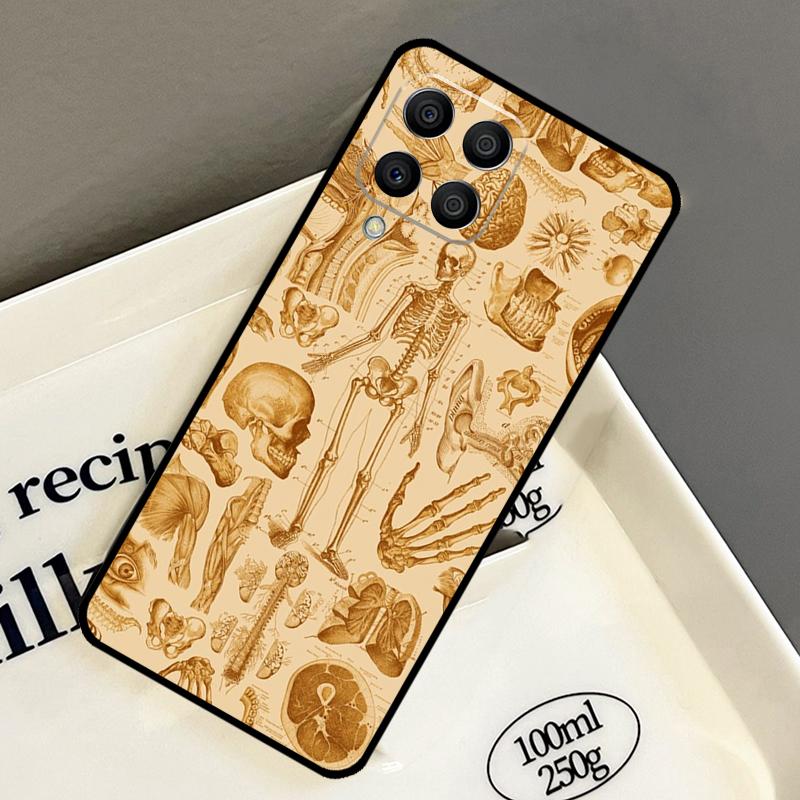 Медицинский анатомический кейс-скелет для Samsung Galaxy M32 M12 M52 M15 M35 M55 M31 M56 M36 M16 M06 M13 M33 M53 M14 M34 M54