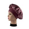 Women's Wide Brim High Elastic Satin Sleep Cap & Chemotherapy Hat for Autumn/Winter Hair Care