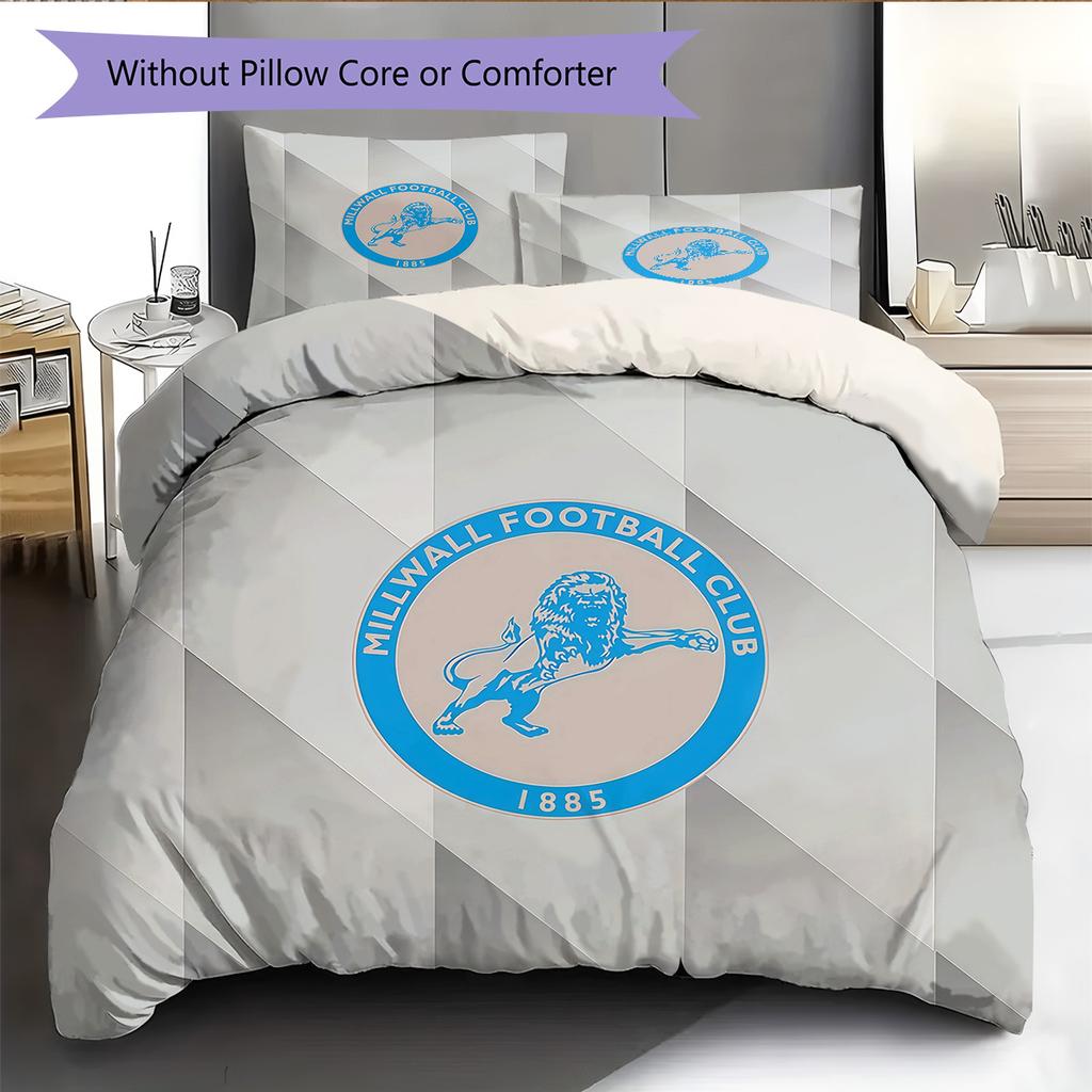 Millwall Football Club2 Pattern Bedding Quilt Set Home Decoration Gift (1 * duvet cover + 2 * pillowcase without core)